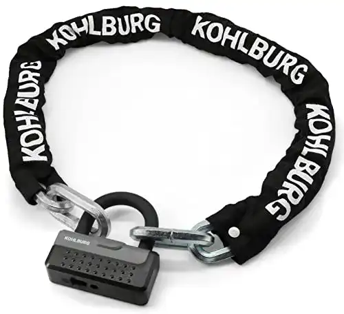 Kohlburg Fahrradschloss Kettenschloss für optimalen Diebstahlschutz