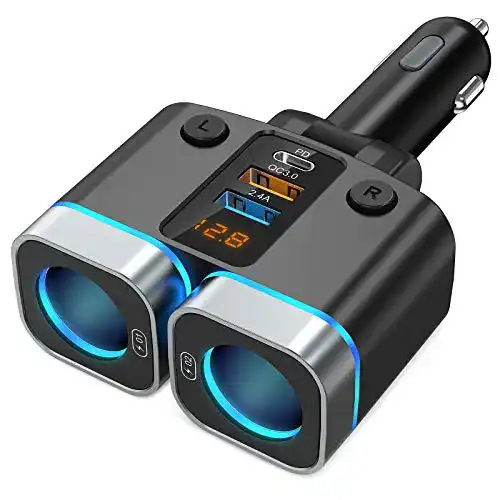 Nulaxy 150W Auto Ladegerät mit Zigarettenanzünder-Verteiler
