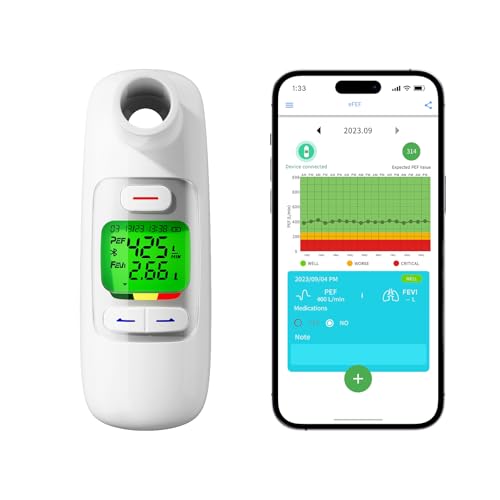 Peakflowmeter Nascool Peak Flow Meter 2.0 mit Bluetooth