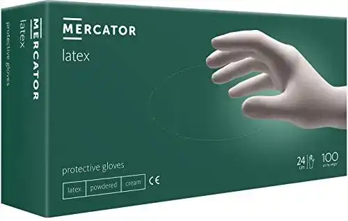 Latexhandschuhe von Mercator Medical, gepudert für medizinische Anwendungen