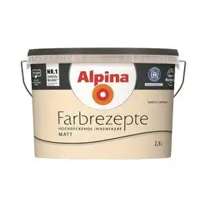 Beige Wandfarbe Alpina Farbrezepte für Innenräume, matt, 2,5 L