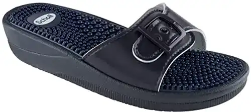 Massage-Schuhe Scholl New Massage, Damen Sandalen, Blau, Größe 35 EU
