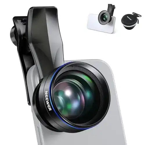 Neewer 60mm Teleobjektiv für Smartphones mit 17mm Gewinde und Filteradapter