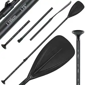 3-teiliges Stechpaddel Kesser für Kajak und SUP verstellbar 165-215 cm