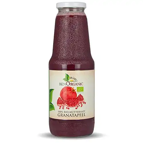 Granatapfelsaft BenOrganic 6 x 1 L – Bio Granatapfel Muttersaft