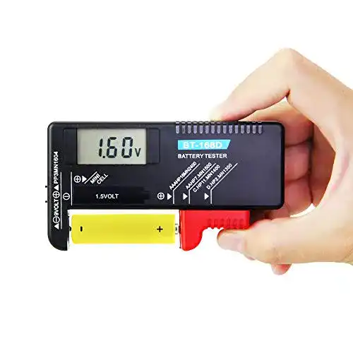Batterietester Favengo Digitaler Akku Tester BT-168D für verschiedene Batterien