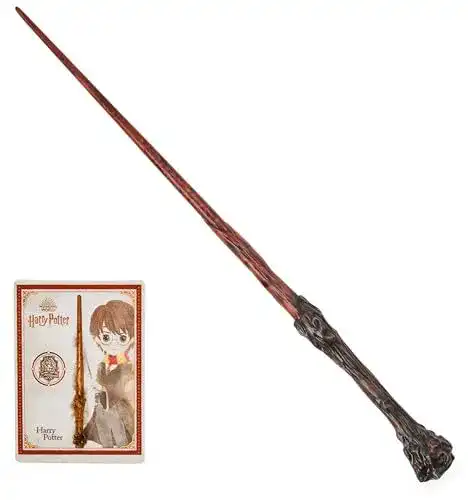 Harry Potter Zauberstab von Wizarding World mit Zauberspruch-Karte
