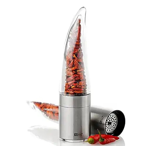 Chilimühle AdHoc MP203 mit Edelstahl Schneidwerk und Acrylgehäuse
