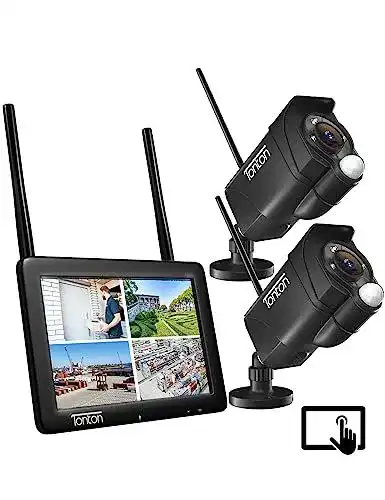 Überwachungskamera Set Tonton 5MP mit Monitor und Touchscreen