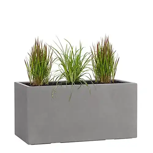 Pflanzkübel aus Fiberglas Pflanzwerk TUB Grau 40x80x40cm