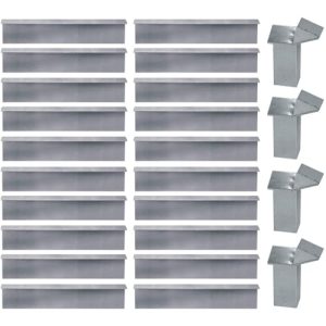 Schneckenzaun Bellissa Set 8-teilig mit Schneckenblech und Eckteilen