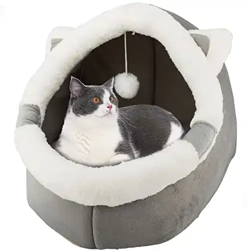 Katzenkorb Znewyear für Innenräume mit hängendem Spielzeug