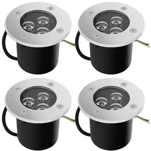 Bodeneinbaustrahler Goodia 4 Stück 3W 230V AC 280 Lumen IP67