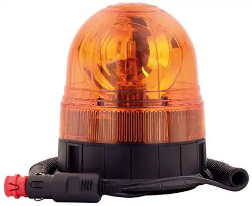 Rundumleuchte AdLuminis Halogen Orange mit Magnetfuß für Fahrzeuge