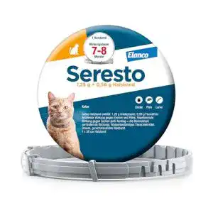Seresto Zeckenhalsband für Katzen von Elanco Schutz vor Flöhen und Zecken