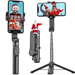 Qimic Gimbal Selfie Stick Stativ mit Fernbedienung und 920 mAh Akku