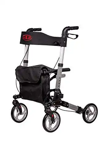 Leichter Reise-Rollator Antar mit Vollausstattung und 3-facher Faltbarkeit
