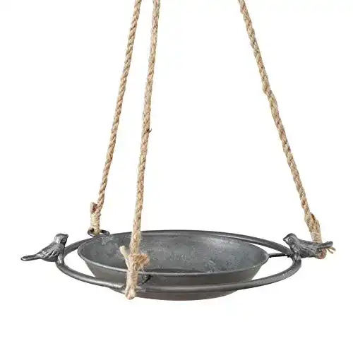 Vogeltränke CasaJame aus Zink zum Hängen, 25 cm Durchmesser