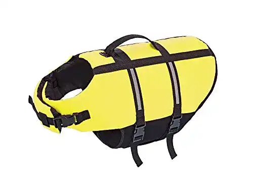 Schwimmweste für Hunde von Nobby in Neon Gelb mit Reflektoren