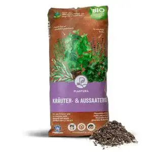 Anzuchterde für Kräuter und Aussaat, torffrei und biologisch