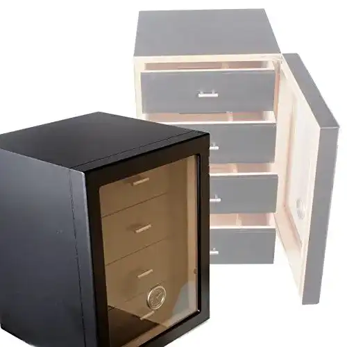 Angelo Humidor Lifestyle Ambiente Humidorschrank Cabinet Schwarz V-1350