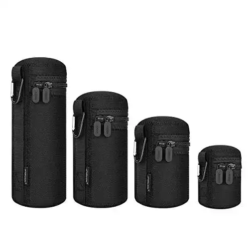 Objektivtasche Arvok in 4 Größen aus Neopren für Kameraobjektive