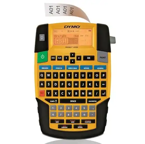 Dymo Etikettendrucker Rhino 4200 Etikettiergerät mit QWERTZ-Tastatur
