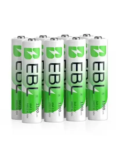 EBL AAA Akku 1100mAh 8 Stück – wiederaufladbare NiMH Batterien