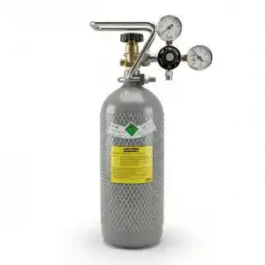 CO₂ Flasche 2 kg mit Druckminderer für Wassersprudler