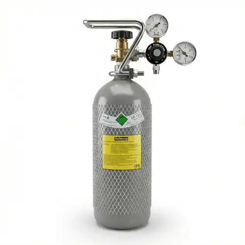 CO₂ Flasche 2 kg mit Druckminderer für Wassersprudler