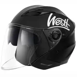 Jethelm Westt mit Visier und Sonnenblende für Motorrad und Roller