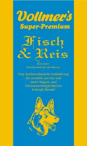 Vollmers Hundefutter Fisch und Reis 15 kg für Hunde