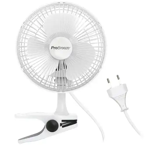 Tischventilator Pro Breeze Mini mit Clip und leisen Betrieb