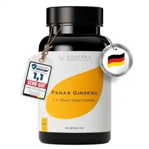 Ginseng Kapseln von Boderra hochdosiert für Energie und Vitalität