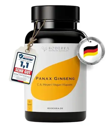 Ginseng Kapseln von Boderra hochdosiert für Energie und Vitalität