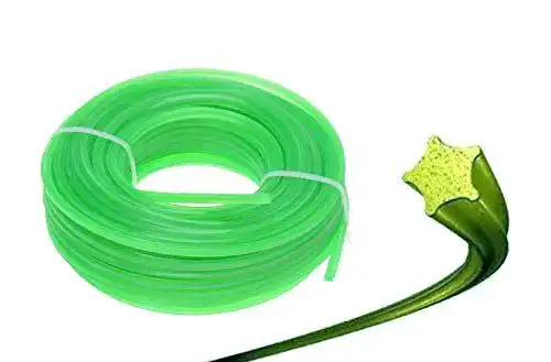 Mähfaden 2 mm Aqbau Mähfaden Trimmerschnur 5-Kant Durchmesser 2,0 mm