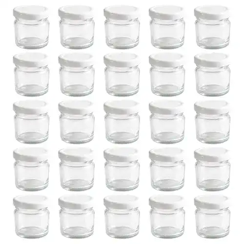 Einmachgläser Set 28er Mini Rundgläser 53 ml für verschiedene Anwendungen