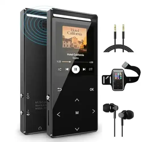 Musrun 64GB MP3-Player mit Bluetooth und Aufnahmefunktion