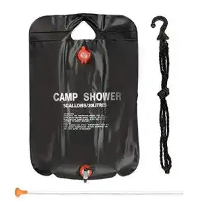 Campingdusche Relaxdays Solardusche Schwarz 20 Liter
