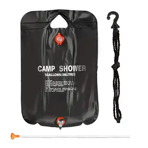 Campingdusche Relaxdays Solardusche Schwarz 20 Liter