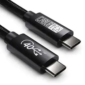Thunderbolt 3 Kabel Cabletex 2m USB 4 Gen3x2 für Monitore