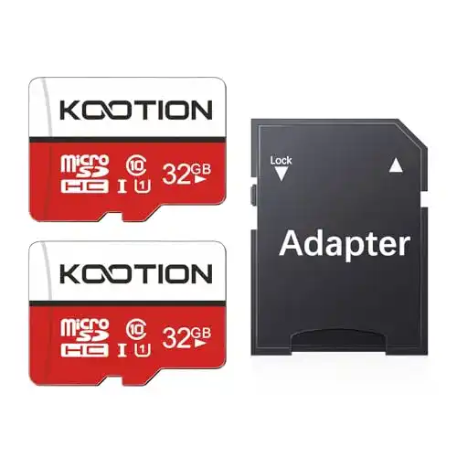 Kootion Micro SD Karte 32GB Speicherkarte im 2er Pack