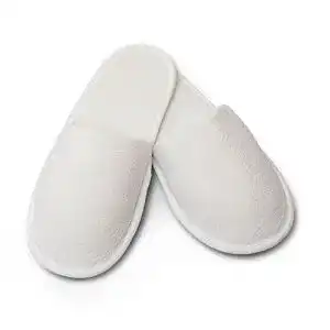 Hotelslipper Carenesse 4 Paar S-M geschlossene Einwegslipper aus Baumwolle