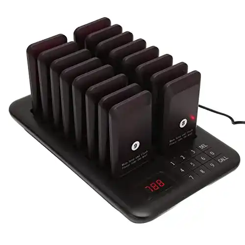 Restaurant Pager Annadue Wireless Calling System mit 16 Pagers