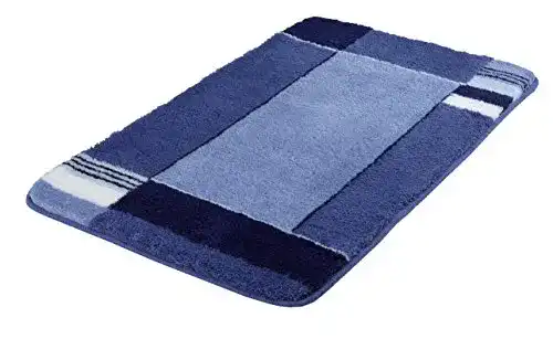 Kleine Wolke Badteppich Padova in Blau 60 x 100 cm