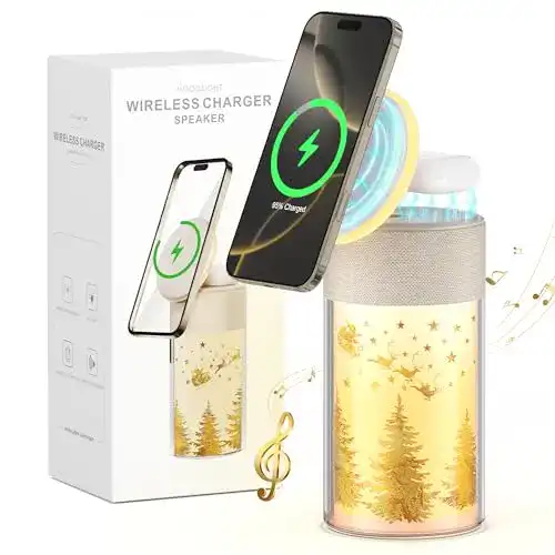 Wecker mit Ladestation und Bluetooth Lautsprecher von Colsur