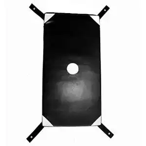 Wandschlagpolster Bay Wall Catcher 68 x 34 cm in Schwarz und Weiß