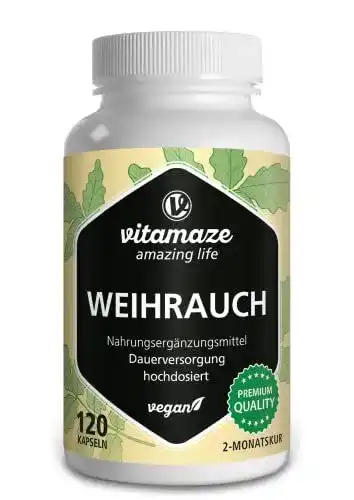 Weihrauch Kapseln von Vitamaze – Hochdosierte pflanzliche Ergänzung