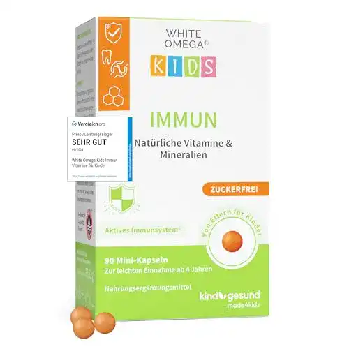 Vitamine für Kinder White Omega, 90 Mini-Kapseln