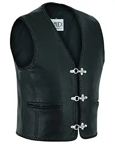 Lederkutte von Gaudi-Leathers für Herren – Motorrad Lederweste